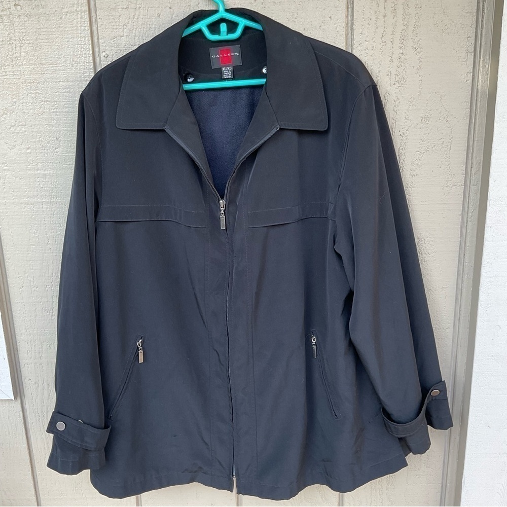 Womens Gallery jacket with removable liner size XL/XG BLACK